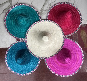 HIGH QUALITY Eco Friendly Paper <b>Straw</b> Blank Wide Brim Hat Body DIY Custom Hat Making Bangora Style Wholesale - Product Image 5
