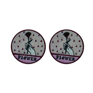 Hot Selling Heat Press Custom Badge Embroidery Patch <b>Iron</b> <b>on</b> Patch Applique for Clothing Bags Clothes Velvet Laser Cut Patches - Product Image 3