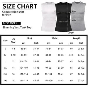 Camiseta Moldeadora de Compresión para Hombre, Chaleco Reductor sin Mangas, Camiseta de Entrenamiento para Adelgazar, Control de Abdomen, Agradable al Tacto, para Gimnasio - Product Image 6