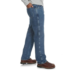 Pantalones Vaqueros de Mezclilla 100% Algodón para Hombre, Corte Regular Personalizado, Jeans Rectos, Pantalones Casuales para Uso Diario y Streetwear - Product Image 3