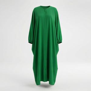 Abaya moderne longue pour soirée, en polyester respirant et écologique, robe de mode modeste, vêtements pour femmes musulmanes - Product Image 1