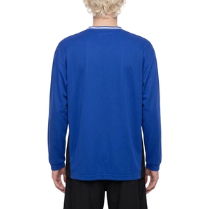 Camiseta Deportiva de Manga Larga con Cuello en V para Hombre, con Paneles de Color en Contraste, Sudadera Deportiva para Entrenamiento de Fútbol, Venta al Por Mayor - Product Image 4