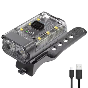 Linterna LED Recargable TOACH para Bicicleta, Resistente al Agua IPx4, 6 Modos, Montaje en Manillar para Ciclismo de Montaña y Carretera - Product Image 1