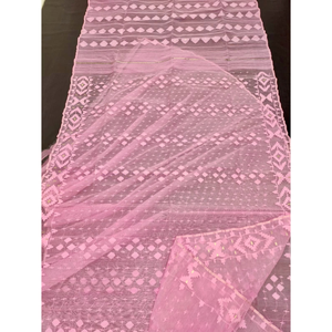 Sari Tradicional de Algodón Jamdani Premium para Mujer, Estampado Digital, Protección Solar, Secado Rápido, para Bodas, Fiestas y Eventos Festivos - Product Image 5