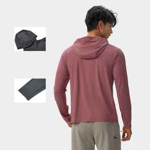 เสื้อตกปลาแบบสวมหัว ระบายอากาศได้ดี สวมใส่สบาย ผลิตจากโพลีเอสเตอร์ 100% ป้องกันรังสียูวี UPF50 แขนยาว เหมาะสำหรับกิจกรรมกลางแจ้ง 男女兼用 - Product Image 5