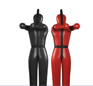 PROFIT SPORTS Cible de tête de mannequin de grappling et de boxe personnalisée pour l'entraînement physique, la lutte et les exercices d'arts martiaux - Noir/Rouge PU 25KG - Product Image 4