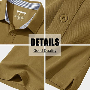 Chemises polo pour hommes en gros, polyester respirant, polo de golf, fournisseur de vêtements avec logo personnalisé - Product Image 6