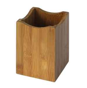Ensemble de 3 porte-couteaux avec base en bois, organiseur d'ustensiles, boîte de rangement pour couteaux, fourchettes et cuillères, caddy de table moderne pour la cuisine - Product Image 6