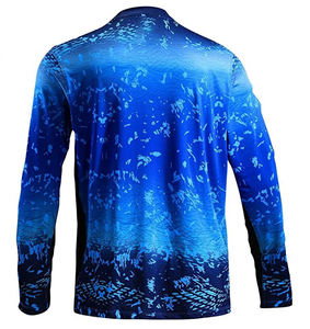 Chemises de pêche anti-odeur grande taille pour hommes, séchage rapide, protection UV, sublimation personnalisée, manches longues, polyester respirant et imperméable - Product Image 6