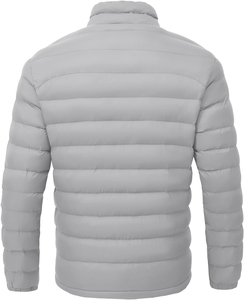 Hooded puffer <b>jacket</b> for men <b>with</b> <b>fleece</b> <b>lining</b> thick and cozy men's <b>jackets</b> for travel and casual wear - Product Image 1