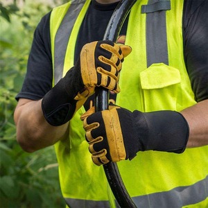 Professional TIG Welding <b>Gloves</b> with Leather Shell and Cotton Liner Heat Protection Safety Wear - Product Image 4