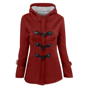 Nouvelle veste longue réversible pour femme, chaude, en fausse fourrure épaisse et polaire, à capuche, unie - Product Image 4