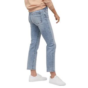 กางเกงยีนส์แฟชั่นลำลองสีพื้น,กางเกงเข้ารูปสีล้วนยาวถึงข้อเท้ากางเกงเอวกลางสำหรับผู้หญิงจากบังกลาเทศ - Product Image 4