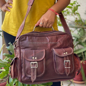 Women's Handmade Genuine Goat Leather Purse Full Garin Leather Shoulder Bag Crossbody Satchel Ladies Bag Maessenger Travel Purse - Product Image 2