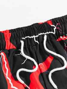 Pantalones Cortos Deportivos Sublimados para Hombre, de Tela Ligera de Poliéster, Aptos para Fitness y Uso Diario - Product Image 6