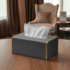 กล่องใส่กระดาษทิชชูทรงสี่เหลี่ยมทำจากไม้โอ๊คแข็ง ดีไซน์หรูหรา พร้อมผิวไม้สวยงาม สำหรับโต๊ะอาหารในโรงแรมและร้านอาหาร จากซัพพลายเออร์บังกลาเทศ - Product Image 2