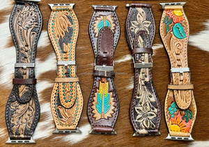 Correa de reloj de cuero genuino más vendida, correa de reloj de cuero mecanizada a mano, nuevos regalos 2024, moda informal de negocios Occidentales - Product Image 5