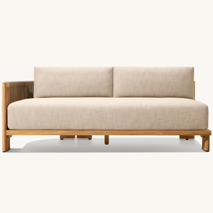 Best-selling teak wood with a simple modern style suitable <b>for</b> indoor use with two seats and armrests equipped with soft foam - Product Image 1