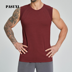 PASUXI Canotta da Yoga Senza Cuciture, Asciugatura Rapida, Traspirante, Delicata sulla Pelle, Top Sportivo da Palestra e Fitness per Uomo, Abbigliamento Outdoor - Product Image 1