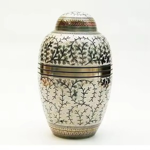 Weather Resistant <b>Aluminum</b> Cremation Urn Adult Ashes Burial Urn Secure Lid Metal Cremation Urn Adult Ashes Funeral <b>Container</b> - Product Image 3