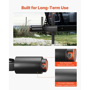 Verrou de remorque robuste Bulldog de 2-5/16 pouces pour remorques, 3 clés, pièces et accessoires pour camping-cars avec chaînes de sécurité - Product Image 5