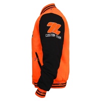 Blousons universitaires personnalisés en polaire à col montant pour hommes et femmes, style baseball, pour lycée, université, décontracté, streetwear, hiver, 360g
