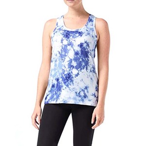 Camiseta sin mangas de punto transpirable de color liso para mujer, chaleco informal con cuello redondo, 180 g, poliéster, longitud regular - Product Image 3