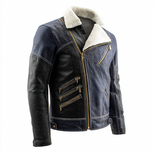 Veste en cuir et fourrure de qualité supérieure, résistante, pour occasions formelles. Ceci est un produit qui respire la solidité et la durabilité. Veste d'hiver qui dure vraiment - Product Image 3