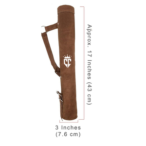 Traditional Design Genuine Leather Arrow Holder Archery Handmade Adjustable Belt Waist Arrow Bags For Adults - Product Image 5