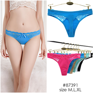 Tangas de seda helada sin costuras de talla grande para mujer, con patrón de dibujos animados personalizado, de talle bajo, antibacterianas, sexys y transpirables, ODM - Product Image 3