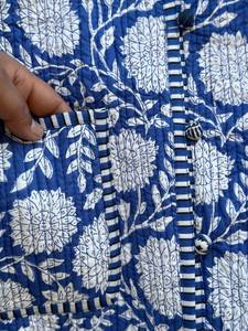 Chaqueta india hecha a mano 100% algodón, ecológica, acolchada, antiarrugas, transpirable, de secado rápido, con bolsillo frontal, para otoño e invierno. - Product Image 6