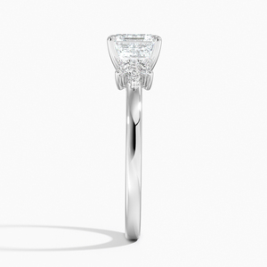 Anillo BOJ 0148 con Corte Asscher, Plata 925, Engaste de Racimo Marquise, Anillo Solitario con Diamante de 2ct, Color D, VVS1, Moissanita, Certificado GRA, en Oferta - Product Image 3