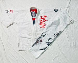 Kimono de Jiu-Jitsu Brésilien Noir en Gros, Uniforme de BJJ en Coton Premium Tissé Perlé pour Entraînement et Compétition, Logo Personnalisé - Product Image 6