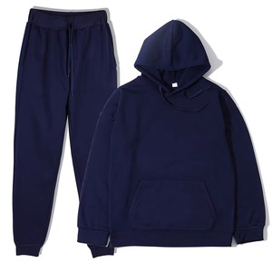 Tracksuit Men's Autumn and Winter New Solid Color Hoodie+<b>pants</b> Two-piece Set Fashionable Casual Sports Set - Product Image 3