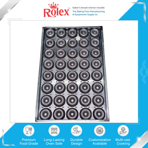 Bandeja para Hornear Donuts de Acero y Aluminio de Calidad Premium, Reutilizable y Apta para Horno, 600x400mm, 40 Cavidades, en Venta - Product Image 3