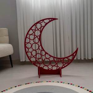 Décoration d'intérieur Ramadan moderne en forme de minaret, plaqué or, motif lune et étoile, artisanale et durable, disponible en taille/couleur/logo personnalisés en gros - Product Image 2
