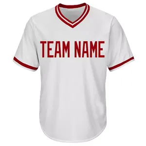 Maillot de football américain rétro personnalisé imprimé sur le devant avec manches courtes, 100 % polyester, protection UV, séchage rapide, été - Product Image 6