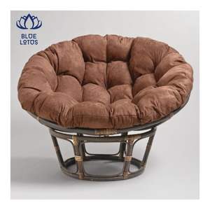 TOP SELLING Papasan <b>Chair</b> 2026 Woven Fiber Frame Soft <b>Pad</b> for Relaxation Seating and Reading Nook Space Durable Support - Product Image 3