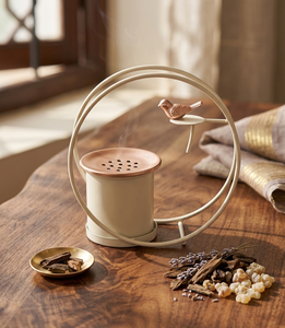 Brûleur d'encens moderne en métal, décoratif, nouvelle arrivée, Mabkhara, porte-bakhoor, brûleur d'oud, parfum d'intérieur, cadeau de Ramadan, décoration pour l'Aïd - Product Image 1
