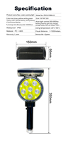 Feux d'avertissement solaires LED multicolores haute intensité, visibles à 1000 m, IP66, réflecteurs diamantés pour le contrôle du trafic et l'éclairage de sécurité