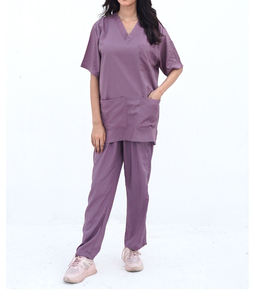 Nersing High-quality Denim <b>Scrub</b> Sets Slim Fit Jogger Unisex Nurse Medical <b>Scrub</b> Suit Needle Detection Customizable Hospital - Product Image 1