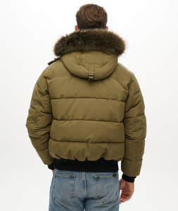 Custom Men’s Puffer <b>Jacket</b> For Winter Premium Casual Outdoor Wear For Men's Windproof <b>Zipper</b> Closure Side <b>Pockets</b> Men's Coat - Product Image 3
