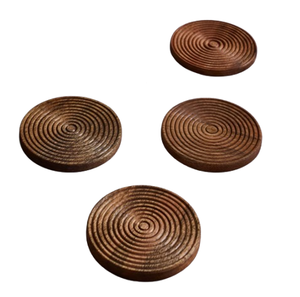 Walnut Handmade Wooden Drink <b>Tea</b> <b>Coaster</b> Personalized Hotel Restaurant Tableware Kitchenware <b>Coasters</b> - Product Image 2