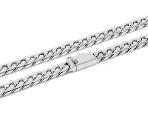 Solid 925 <b>Silver</b> Plated Figaro Chain Necklace Zinc Alloy Unisex Hiphop Style Daily Wear Fashion Jewelry - Product Image 3