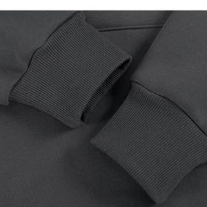 Sweat-shirt à capuche en coton vert uni, épais et confortable, style pull, doublé, idéal pour l'automne, tailles 6XL 5XL, vente en gros - Product Image 6