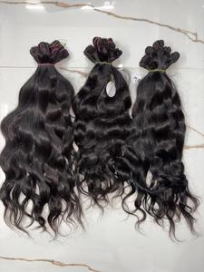 Extensiones de Cabello Humano Indio Virgen Sin Procesar, Cutícula Alineada, Paquete al por Mayor, Precio de Fábrica OEM - Product Image 5