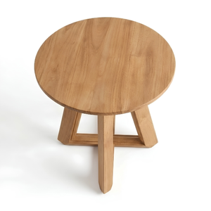 Table à manger ronde en teck de haute qualité, écologique, durable, pour restaurants, hôtels, adaptée à une large gamme de besoins - Product Image 4