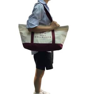 Colorfully Printed Polyester <b>Canvas</b> Cotton Tote Bag Cartoon Pattern Zipper Closure Hand Length Handle Customizable Colors Logo - Product Image 3