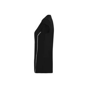 Men's Black V-<b>Neck</b> Short Sleeve Straight Fit <b>Light</b> Wash Button Closure Casual Cotton Sports Top Summer - Product Image 4
