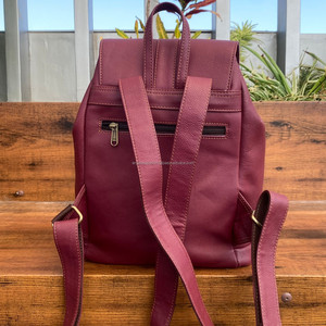 Mochila con cordón para hombre de piel auténtica de grano completo de gran capacidad, precio al por mayor, mochilas de lujo portátiles a la moda para Unisex - Product Image 4